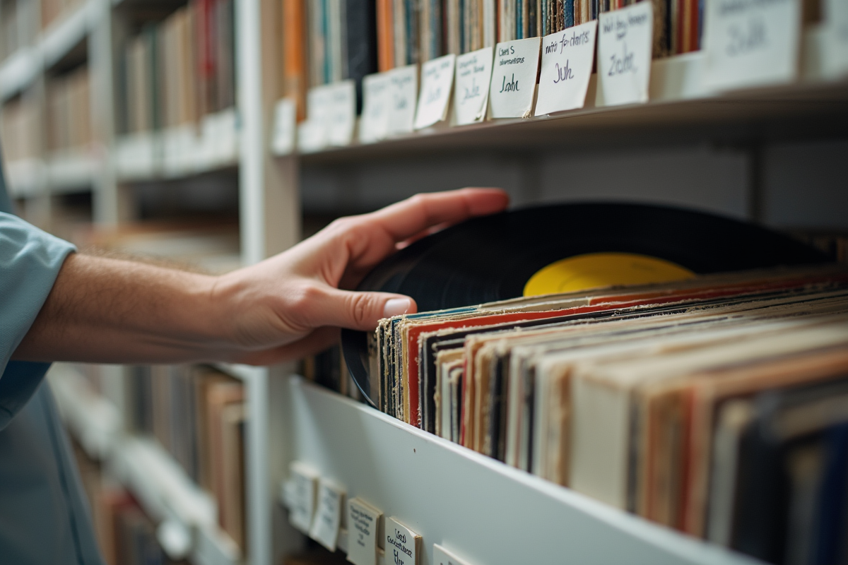vinyles organisés